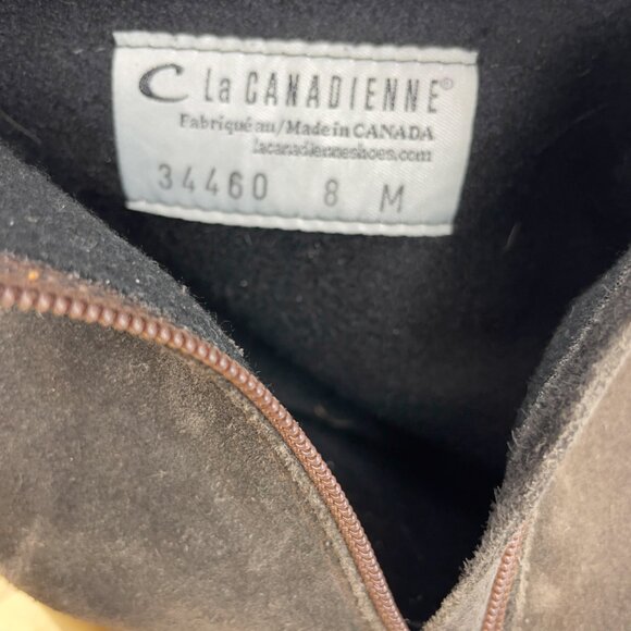 LA CANADIENNE Suede High Heel Boots Size 8M - Picture 9 of 11